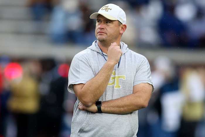 Georgia Tech interim head coach Brent Key
